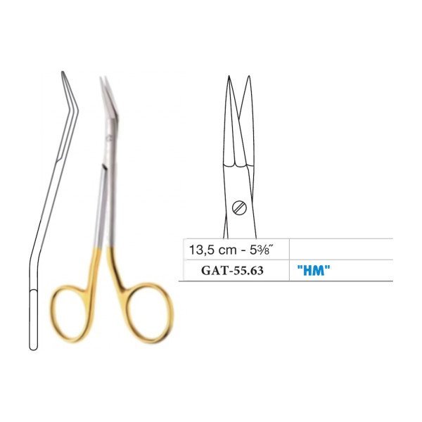 Giunta Rhinoplasty Scissors 13.5 cm - 5-3/8˝, Tungsten Carbide