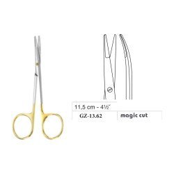 Greenberg Par (Shea) Scissors, Curved, Magic Cut, 11.5 cm - 4-1/2˝ Greenberg Par (Shea) Scissors, Curved, Magic Cut, 11.5 cm - 4-1/2˝