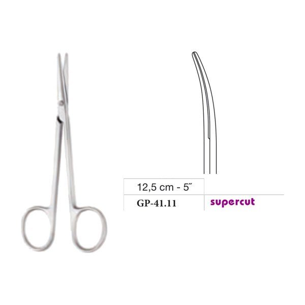 Knapp Scissors, Curved, Supercut, 12.5 cm - 5˝ Knapp Scissors, Curved, Supercut, 12.5 cm - 5˝