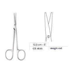 Knapp Scissors, Straight, Magic Cut, 12.5 cm - 5˝