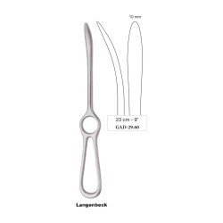Langenbeck Elevator 23 cm - 9˝, Thin, 10 mm