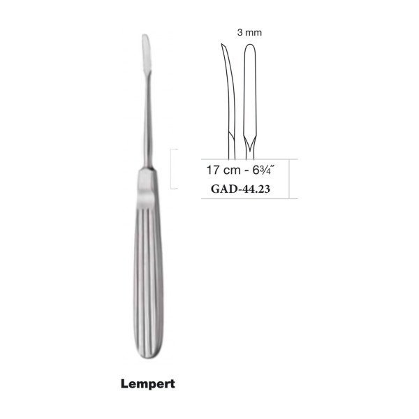 Lempert Raspatory 17 cm - 6-3/4˝, 3 mm