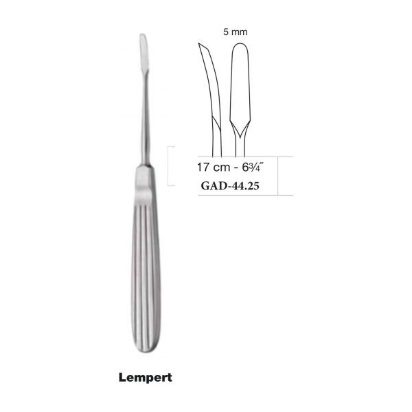 Lempert Raspatory 17 cm - 6-3/4˝, 5 mm