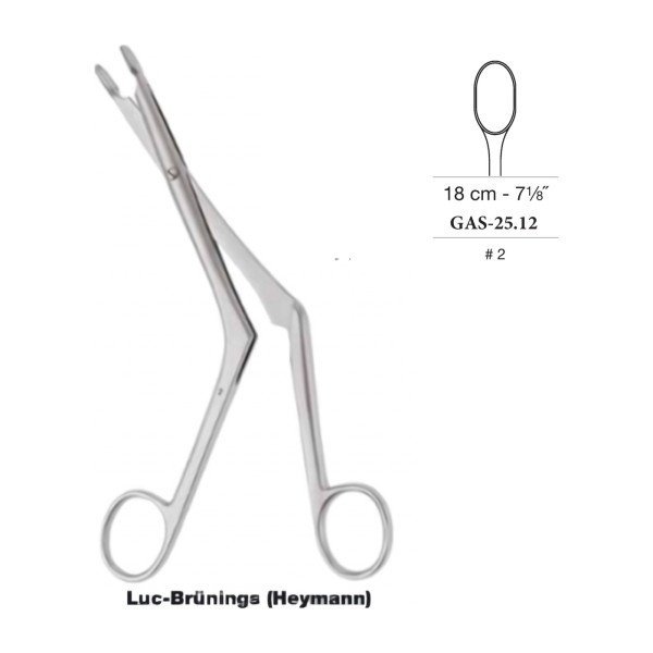 Luc-Brünings (Heymann) Nasal Septum Forceps 18 cm - 7-1/8˝, No. 2