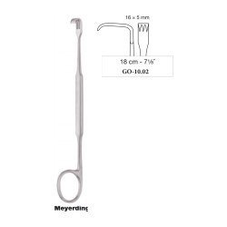 Meyerding Retractor 16 x 5 mm, 18 cm - 7-1/8˝