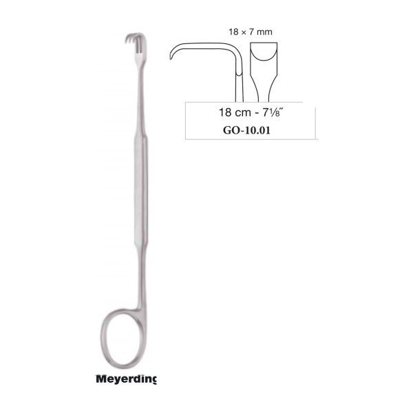 Meyerding Retractor 18 x 7 mm, 18 cm - 7-1/8˝