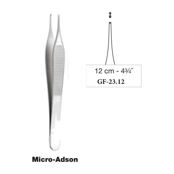 Micro-Adson Tissue Forceps 12 cm - 4-3/4˝