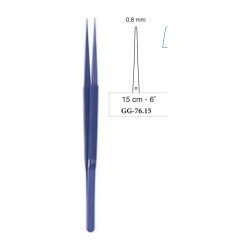 Micro Forceps Titanium Coating Straight 0.8 mm Blunt Tip 15 cm - 6˝ Micro Forceps Titanium Coating Straight 0.8 mm Blunt Tip 15 cm - 6˝