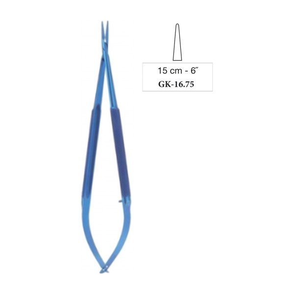 Micro Needle Holder Titanium Straight 15 cm - 6˝