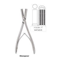 Obwegeser Cartilage and Bone Bending Pliers 17.5 cm - 7˝ (GAT-65.35)
