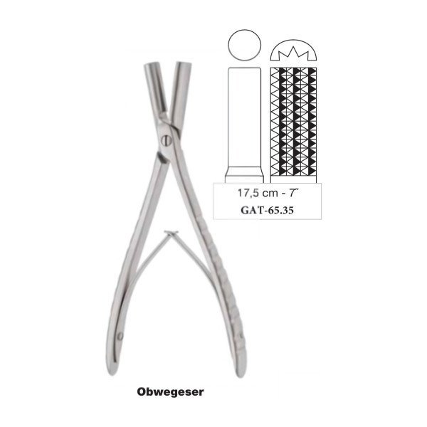 Obwegeser Cartilage and Bone Bending Pliers 17.5 cm - 7˝ (GAT-65.35) Obwegeser Cartilage and Bone Bending Pliers 17.5 cm - 7˝ (GAT-65.35)