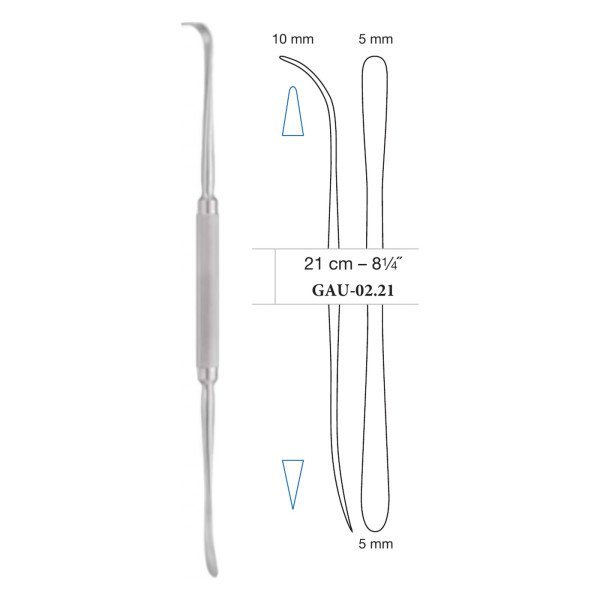 Obwegeser-Freer Raspatory 5 x 10 mm, Double Ended, 21 cm