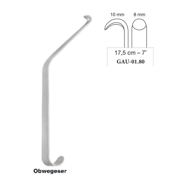 Obwegeser Mandibular Channel Retractor 10 x 8 mm, 17.5 cm - 7˝ Obwegeser Mandibular Channel Retractor 10 x 8 mm, 17.5 cm - 7˝