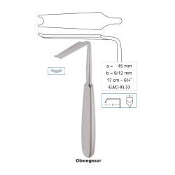 Obwegeser Mandibular Rim Retractor 45 x 9/12 mm, 17 cm - 6-3/4˝ Obwegeser Mandibular Rim Retractor 45 x 9/12 mm, 17 cm - 6-3/4˝