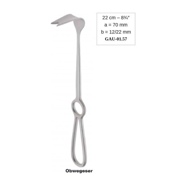 Obwegeser Ramus Retractor 70 x 12/22 mm, 22 cm - 8-3/4˝