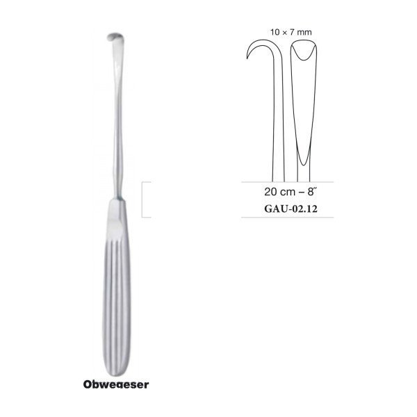 Obwegeser Raspatory 20 cm - 8˝, 10 x 7 mm