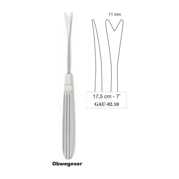 Obwegeser Raspatory 17.5 cm - 7˝, 11 mm, Forked (GAU-02.10) Obwegeser Raspatory 17.5 cm - 7˝, 11 mm, Forked (GAU-02.10)
