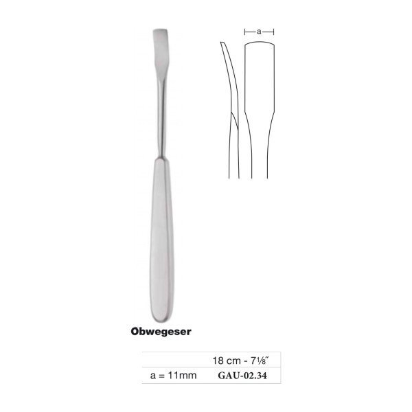 Obwegeser Raspatory 18 cm - 7-1/8˝, 11 mm (GAU-02.34) Obwegeser Raspatory 18 cm - 7-1/8˝, 11 mm (GAU-02.34)