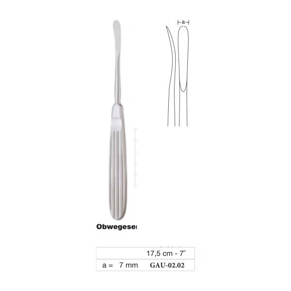 Obwegeser Raspatory 17.5 cm - 7˝, 7 mm (GAU-02.02)