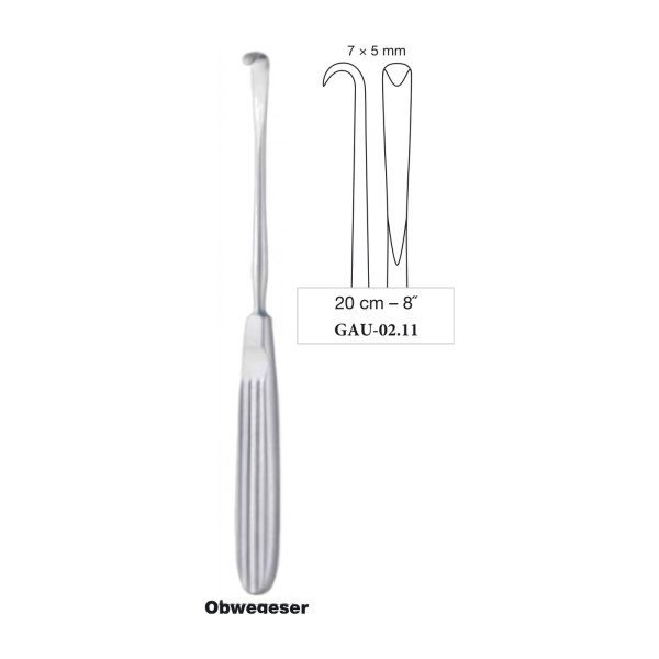 Obwegeser Raspatory 20 cm - 8˝, 7 x 5 mm