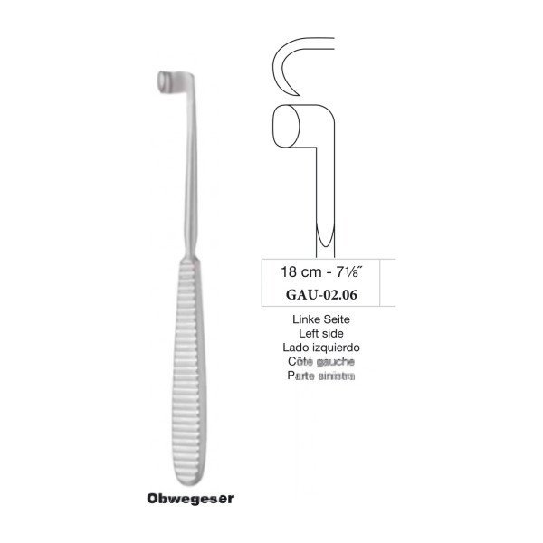 Obwegeser Raspatory Left Side 18 cm - 7-1/8˝ Obwegeser Raspatory Left Side 18 cm - 7-1/8˝