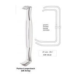 Parker-Langenbeck (US Army) Retractors Double Ended Serrated Set of 2, 21 cm - 8-1/4˝ Parker-Langenbeck (US Army) Retractors Double Ended Serrated Set of 2, 21 cm - 8-1/4˝