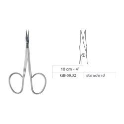Stevens Ribbon Scissors, Blunt, Straight, Standard, 10 cm - 4˝ Stevens Ribbon Scissors, Blunt, Straight, Standard, 10 cm - 4˝