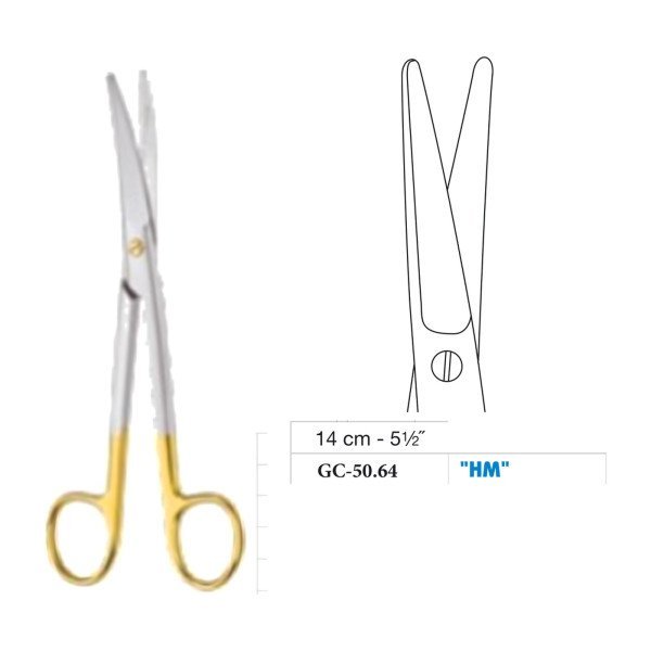 Mayo Operating Scissors, Straight, Tungsten Carbide, 14 cm - 5-1/2˝ Mayo Operating Scissors, Straight, Tungsten Carbide, 14 cm - 5-1/2˝