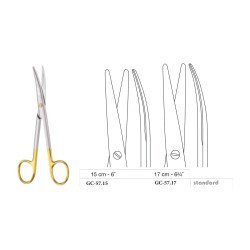 Mayo-Stille Scissors, Curved, Standard, 15 cm - 6˝