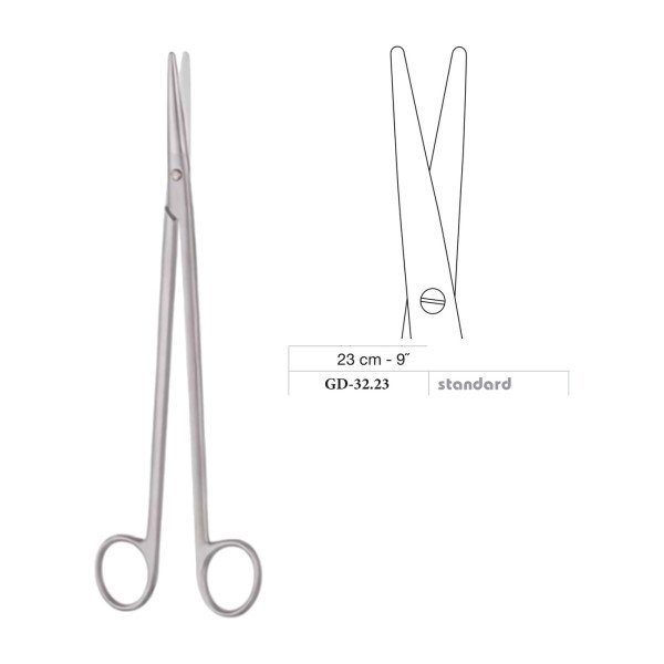 Metzenbaum Scissors, Straight, Standard, 23 cm - 9˝ Metzenbaum Scissors, Straight, Standard, 23 cm - 9˝