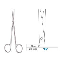 Metzenbaum Scissors, Straight, Tungsten Carbide, 20 cm - 8˝ Metzenbaum Scissors, Straight, Tungsten Carbide, 20 cm - 8˝