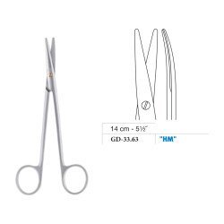 Metzenbaum Baby Scissors, Curved, Tungsten Carbide, 14 cm - 5-1/2˝