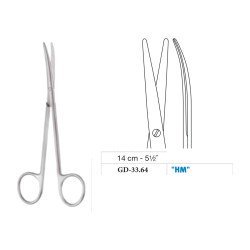 Metzenbaum Scissors, Curved, Tungsten Carbide, 14 cm - 5-1/2˝ Metzenbaum Scissors, Curved, Tungsten Carbide, 14 cm - 5-1/2˝