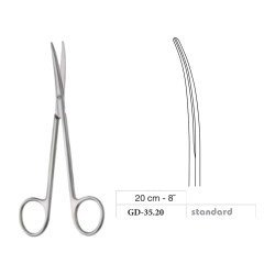 Metzenbaum-Slim Scissors, Curved, Standard, 20 cm - 8˝ Metzenbaum-Slim Scissors, Curved, Standard, 20 cm - 8˝