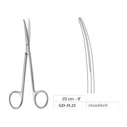 Metzenbaum-Slim Scissors, Curved, Standard, 23 cm - 9˝ Metzenbaum-Slim Scissors, Curved, Standard, 23 cm - 9˝