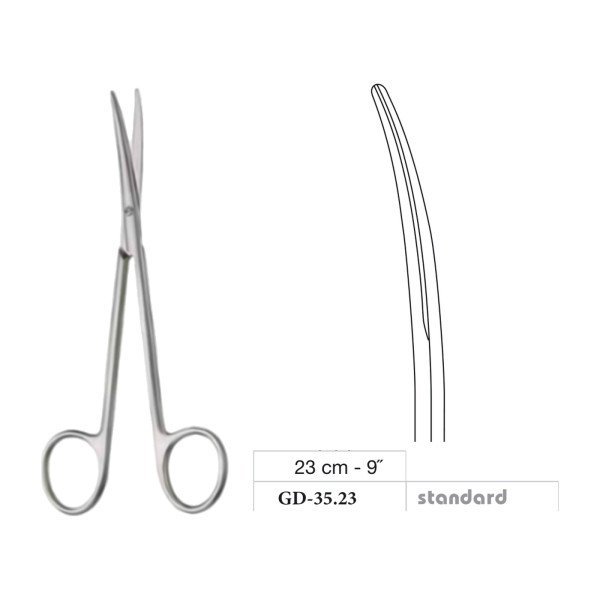 Metzenbaum-Slim Scissors, Curved, Standard, 23 cm - 9˝