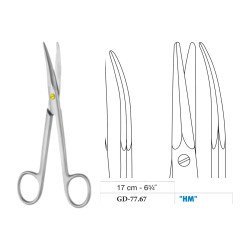 Kaye Scissors, Curved, Tungsten Carbide, 17 cm - 6-3/4˝ Kaye Scissors, Curved, Tungsten Carbide, 17 cm - 6-3/4˝