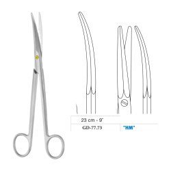 Kaye Scissors, Curved, Tungsten Carbide, 23 cm - 9˝ Kaye Scissors, Curved, Tungsten Carbide, 23 cm - 9˝
