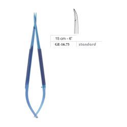 Micro Dissecting Scissors, Round Handle, Titanium, Curved, 15 cm - 6˝ Micro Dissecting Scissors, Round Handle, Titanium, Curved, 15 cm - 6˝