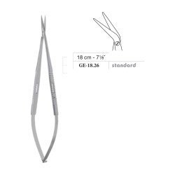 Micro Dissecting Scissors, Round Blade, Straight, 18 cm - 7-1/8˝ Micro Dissecting Scissors, Round Blade, Straight, 18 cm - 7-1/8˝