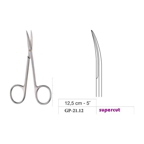 Iris Scissors, Curved, Supercut, 12.5 cm - 5˝ Iris Scissors, Curved, Supercut, 12.5 cm - 5˝