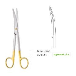 Mayo Operating Scissors, Curved, Supercut Plus, 14 cm - 5-1/2˝ Mayo Operating Scissors, Curved, Supercut Plus, 14 cm - 5-1/2˝