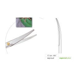Mayo Operating Scissors, Curved, Supercut Plus, 17 cm - 6-3/4˝ Mayo Operating Scissors, Curved, Supercut Plus, 17 cm - 6-3/4˝