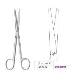 Mayo-Lexer Scissors, Straight, Supercut, 16 cm - 6-1/4˝