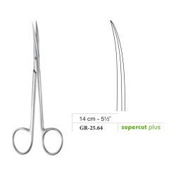 Metzenbaum Slim Scissors, Curved, Supercut Plus, 14 cm - 5-1/2˝ Metzenbaum Slim Scissors, Curved, Supercut Plus, 14 cm - 5-1/2˝