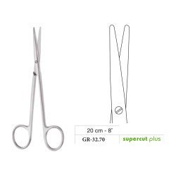 Metzenbaum Scissors, Straight, Supercut Plus, 20 cm - 8˝