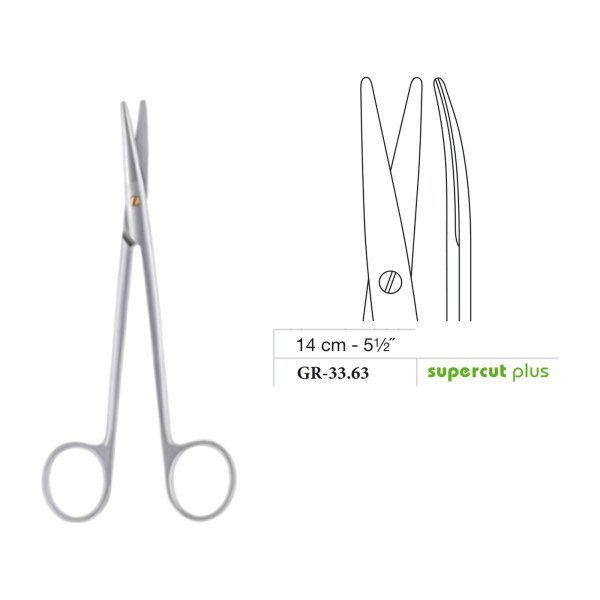 Metzenbaum Baby Scissors, Curved, Supercut Plus, 14 cm - 5-1/2˝ Metzenbaum Baby Scissors, Curved, Supercut Plus, 14 cm - 5-1/2˝