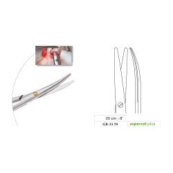 Metzenbaum Scissors, Curved, Supercut Plus, 20 cm - 8˝ Metzenbaum Scissors, Curved, Supercut Plus, 20 cm - 8˝