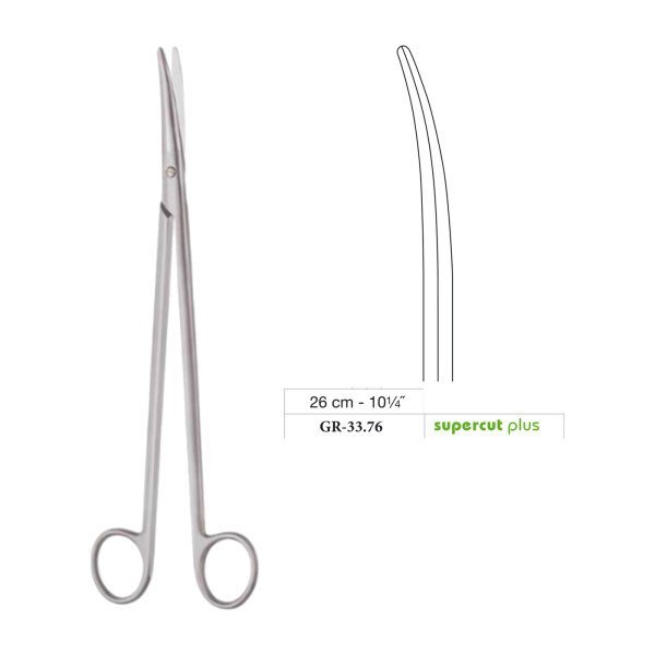 Metzenbaum Scissors, Curved, Supercut Plus, 26 cm - 10-1/4˝ Metzenbaum Scissors, Curved, Supercut Plus, 26 cm - 10-1/4˝