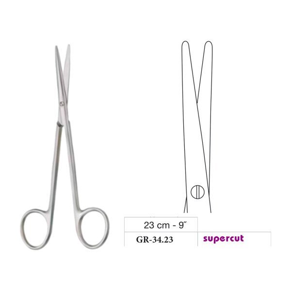 Metzenbaum-Slim Scissors, Straight, Supercut, 23 cm - 9˝